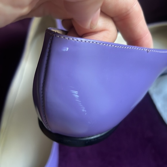 GUCCI SIZE 39 PURPLE BALLET FLATS W/ ICONIC RED &GREEN STRIPE GOOD CONDITION🇮🇹 - Picture 4 of 7